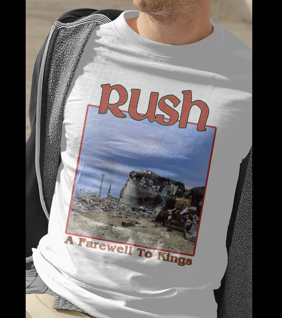 Rush A Farewell To Kings Album Cover Ruins Blue Sky T-Shirt