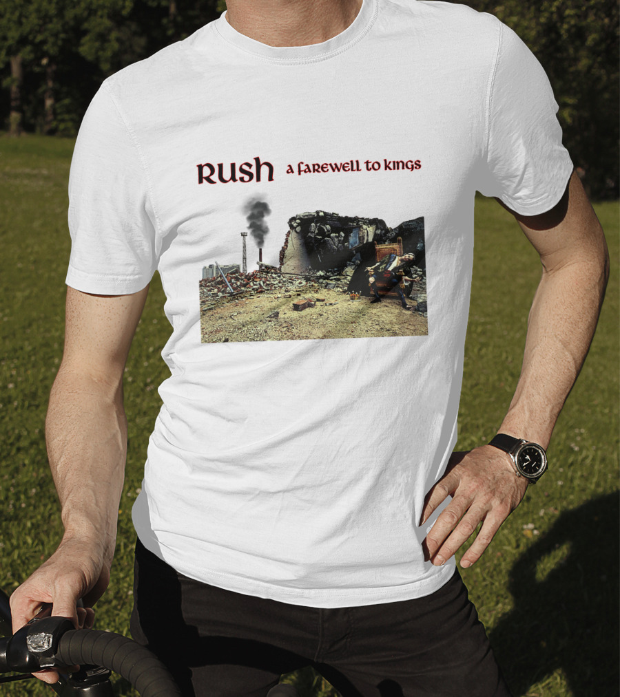 Rush A Farewell To Kings Album Cover Industrial Ruins Scene T-Shirt