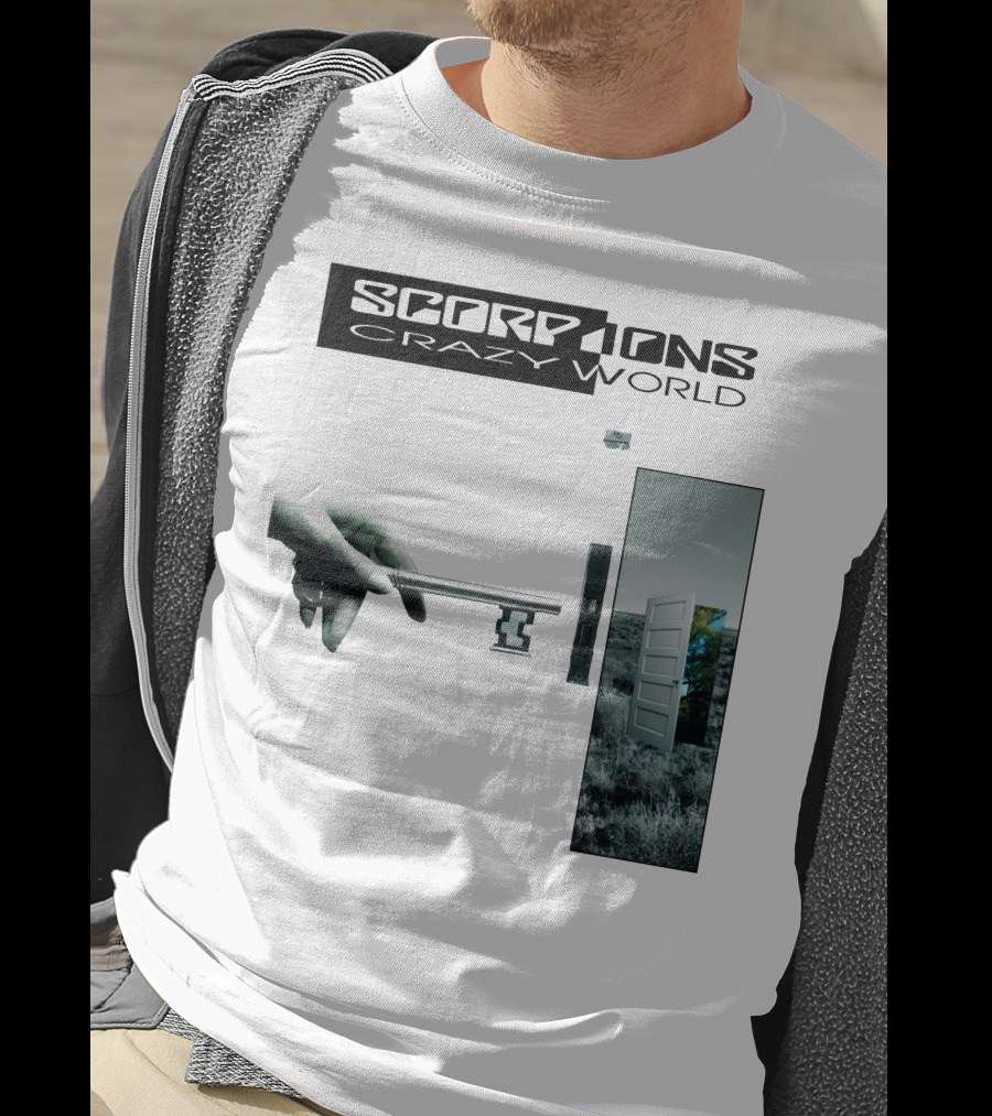 Scorpions Crazy World Key And Door Landscape T-Shirt