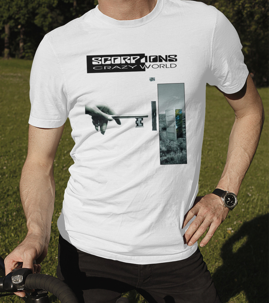 Scorpions Crazy World Key And Door Landscape T-Shirt