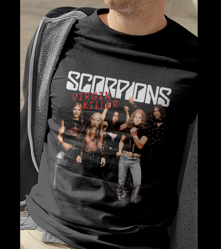 Scorpions Virgin Killer Album Cover Band Photo T-Shirt