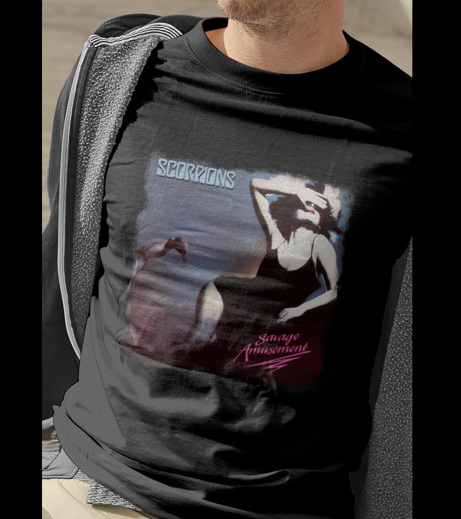 Scorpions Savage Amusement Retro Album Cover Art T-Shirt