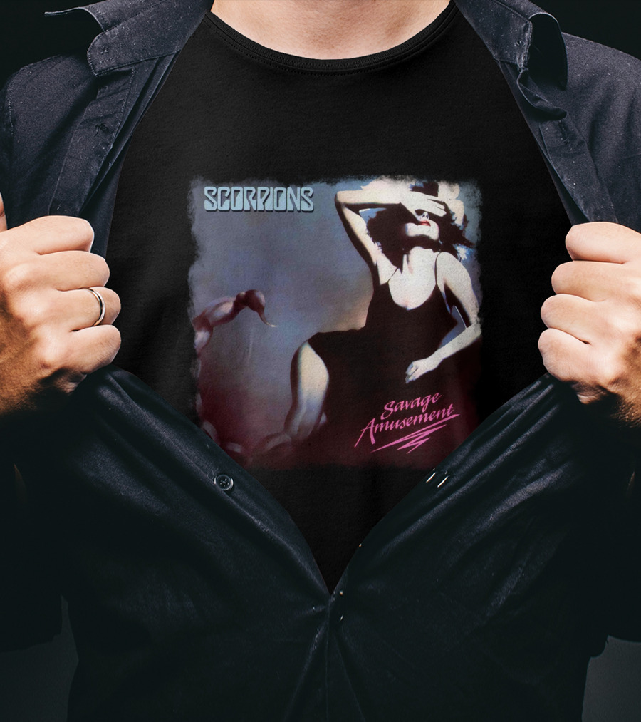 Scorpions Savage Amusement Retro Album Cover Art T-Shirt