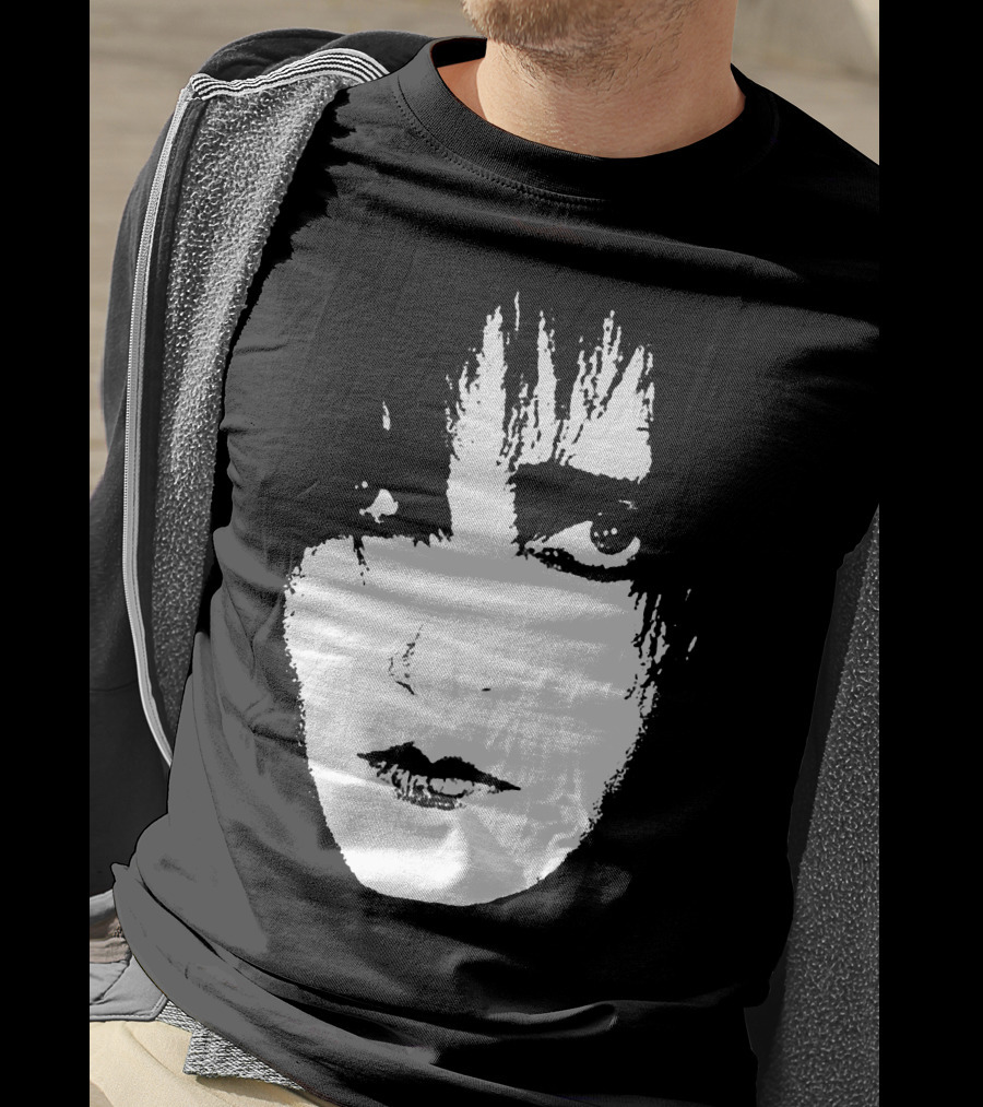 Satb 7 Siouxsie Sioux Monochrome Face T-Shirt
