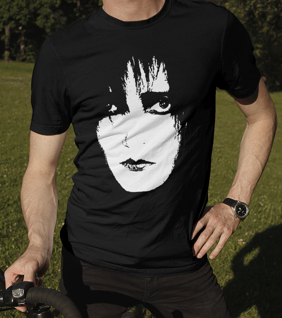 Satb 7 Siouxsie Sioux Monochrome Face T-Shirt