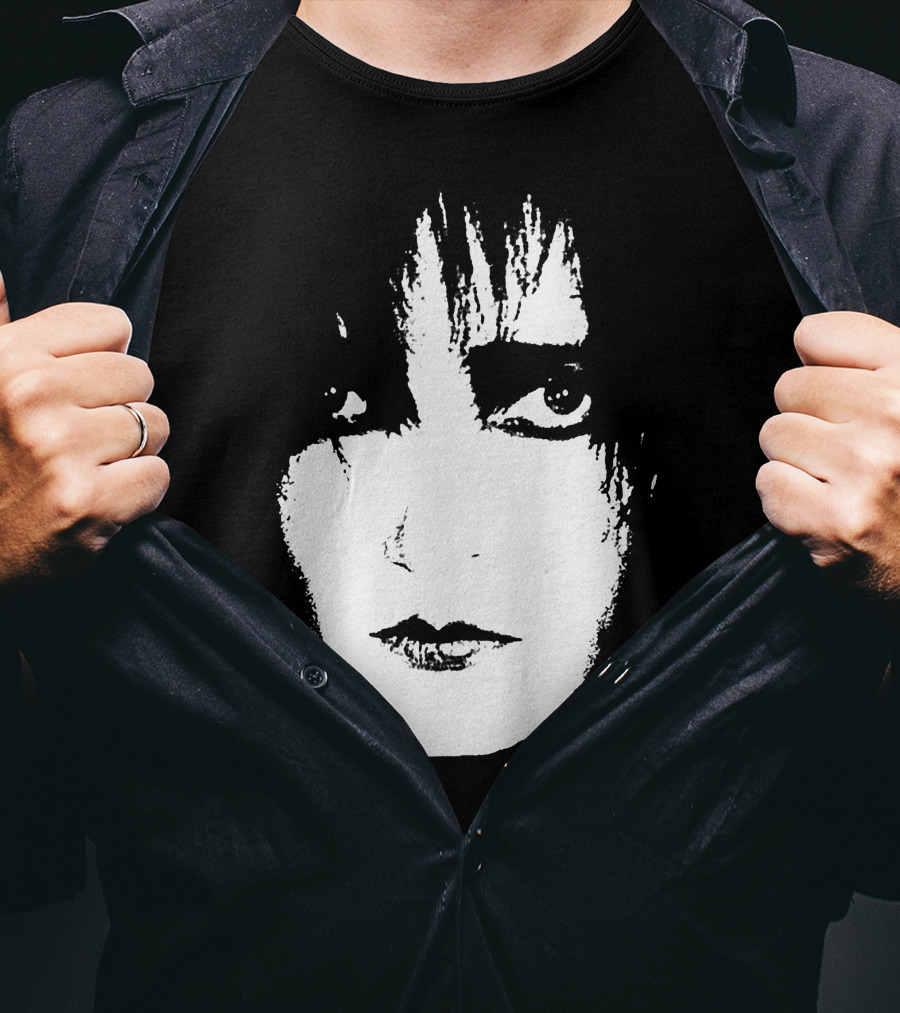 Satb 7 Siouxsie Sioux Monochrome Face T-Shirt
