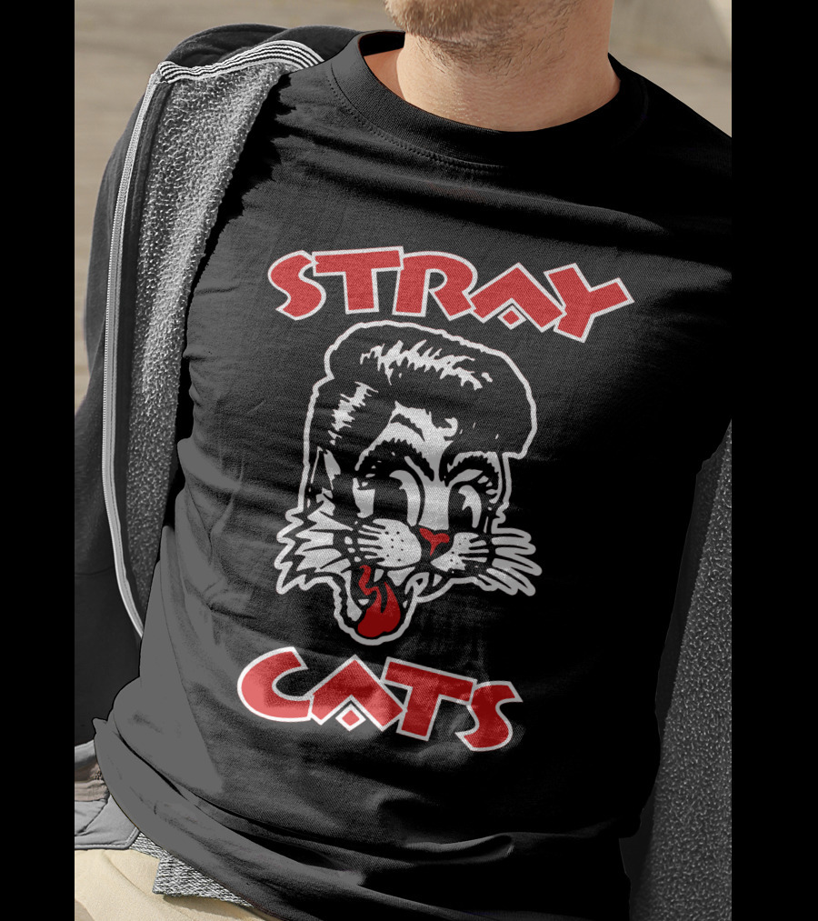 Stray Cats Retro Rockabilly T-Shirt