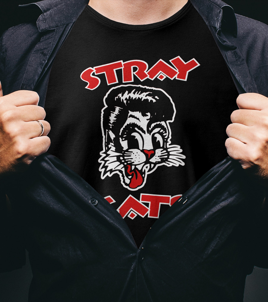 Stray Cats Retro Rockabilly T-Shirt