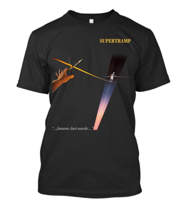 Supertramp Famous Last Words Album Cover Art Tightrope Balancing Act T-Shirt