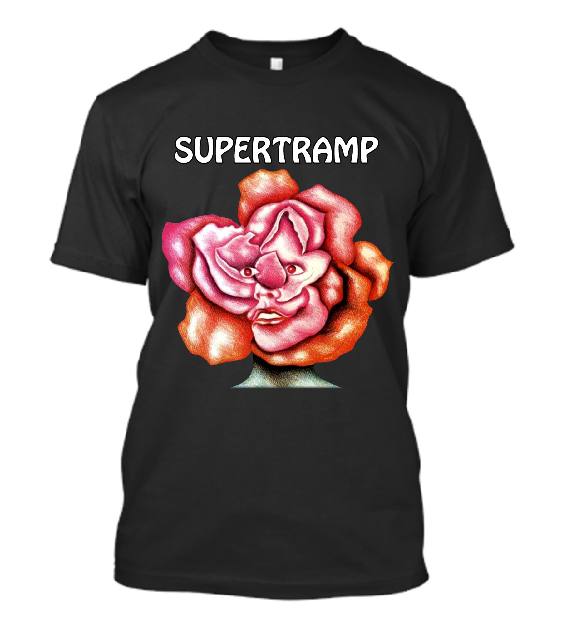 Supertramp Surreal Face Flower T-Shirt
