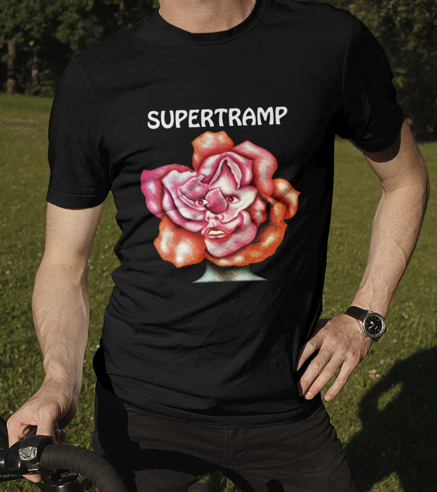 Supertramp Surreal Face Flower T-Shirt