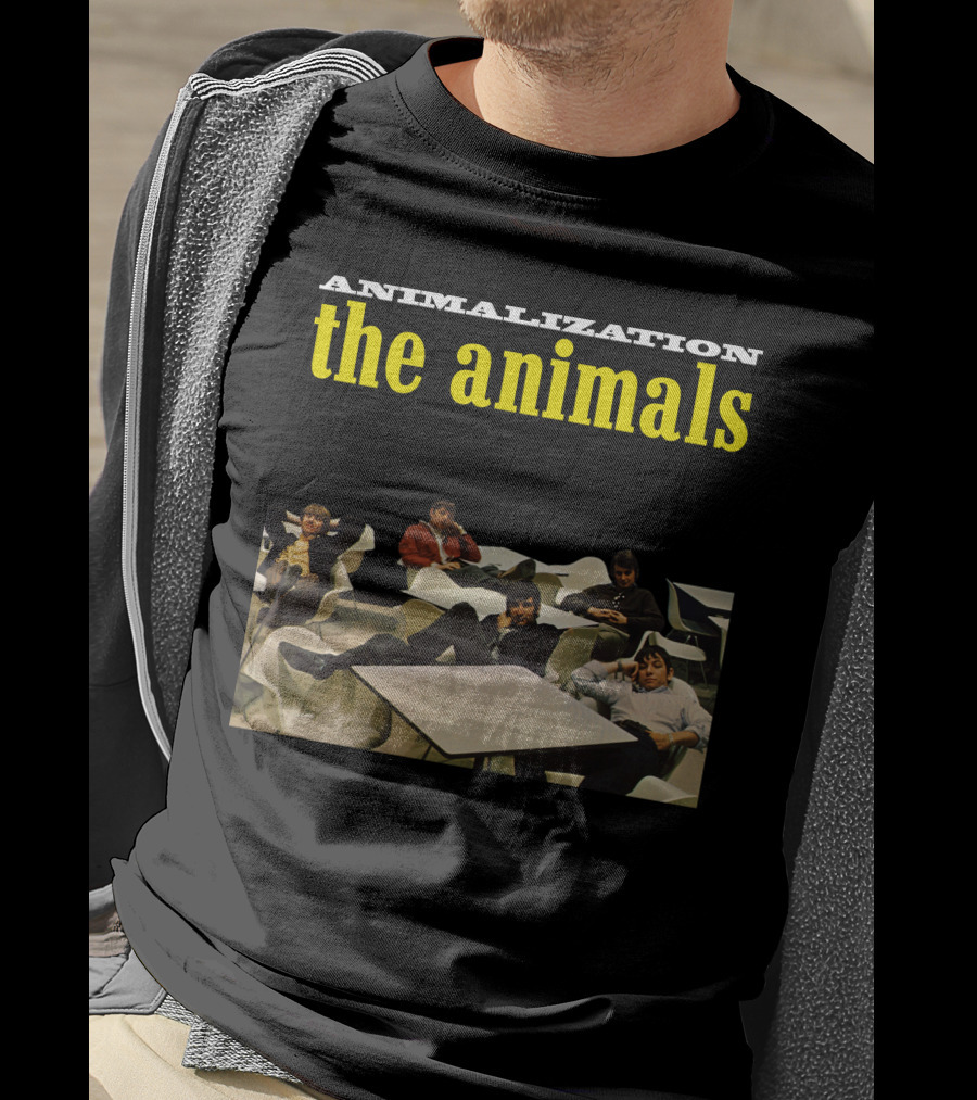 Animalization The Animals Relaxing Band Members Retro Style T-Shirt