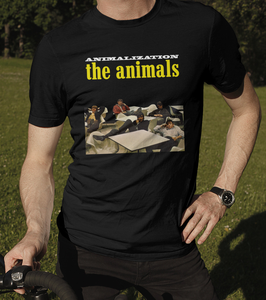 Animalization The Animals Relaxing Band Members Retro Style T-Shirt