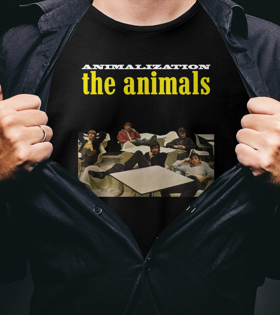 Animalization The Animals Relaxing Band Members Retro Style T-Shirt