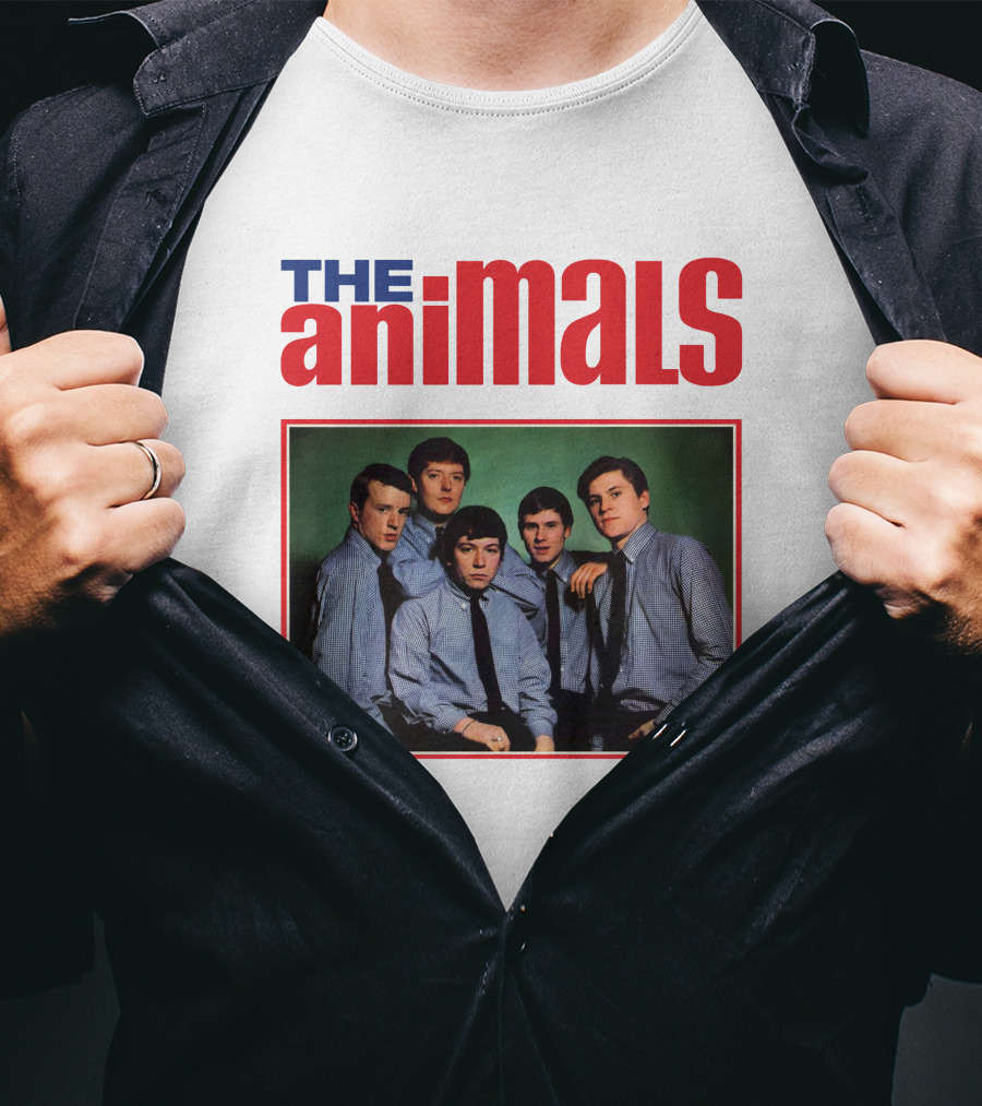 The Animals Band Portrait In Classic Style T-Shirt