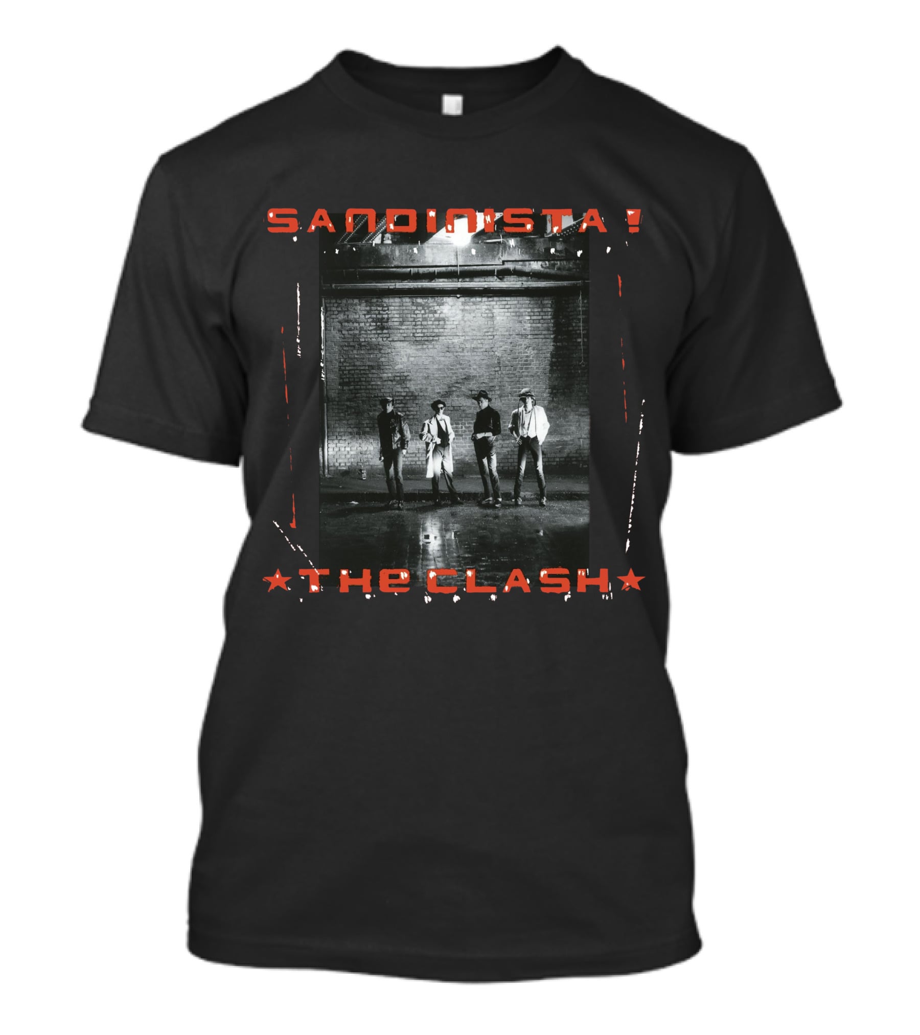 The Clash Sandinista! Album Cover Band Photo T-Shirt