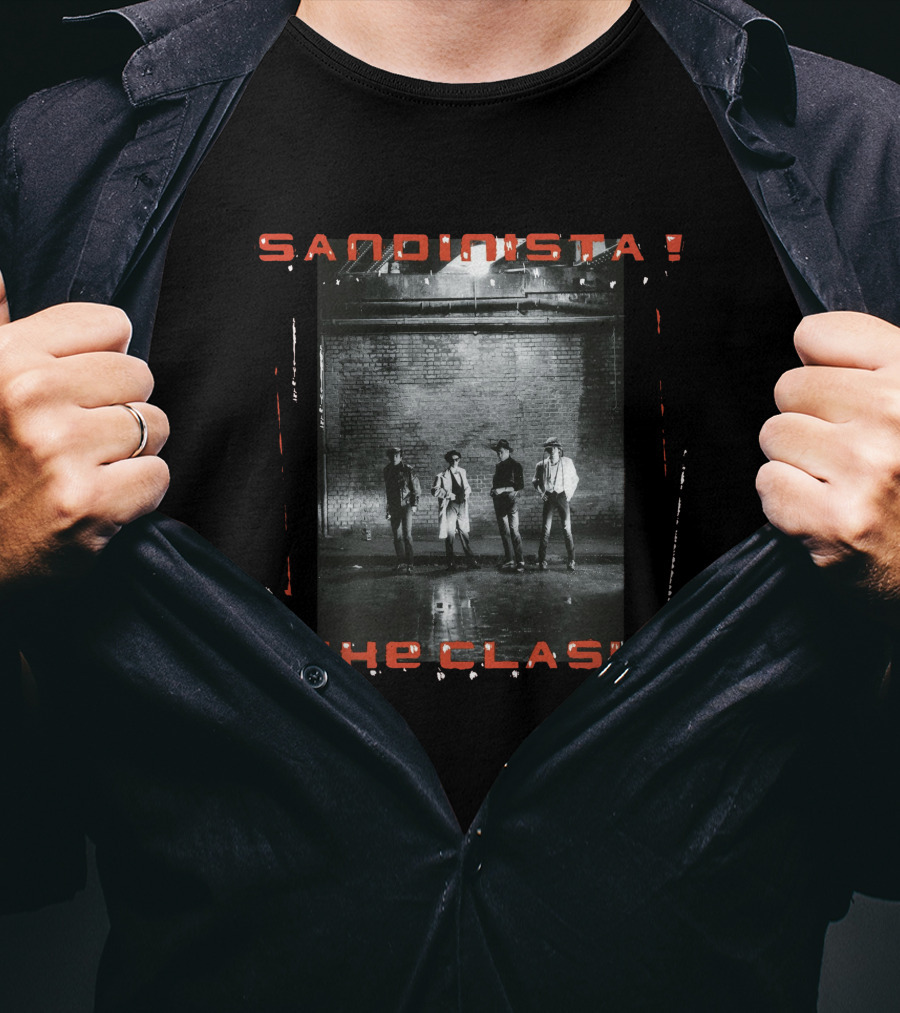 The Clash Sandinista! Album Cover Band Photo T-Shirt