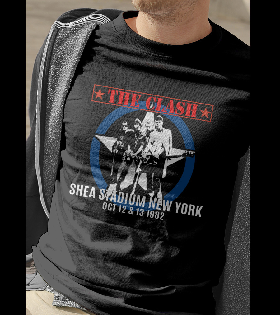 The Clash Shea Stadium New York Oct 12 & 13 1982 T-Shirt