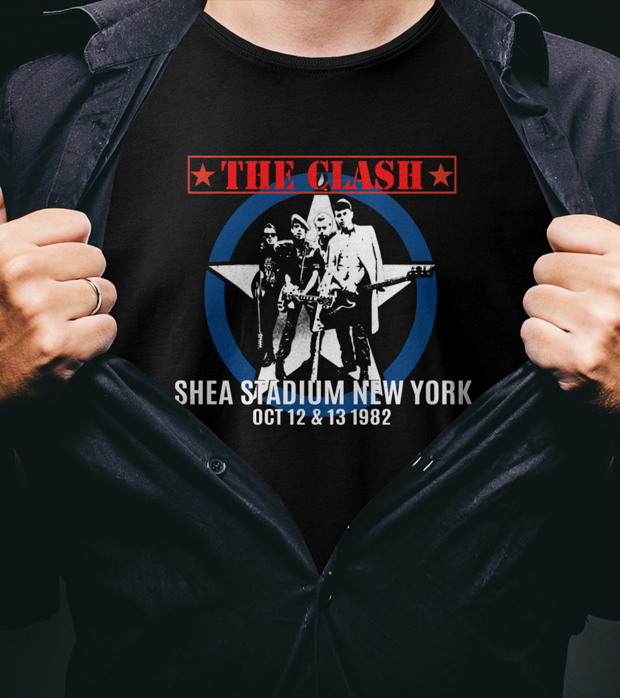 The Clash Shea Stadium New York Oct 12 & 13 1982 T-Shirt