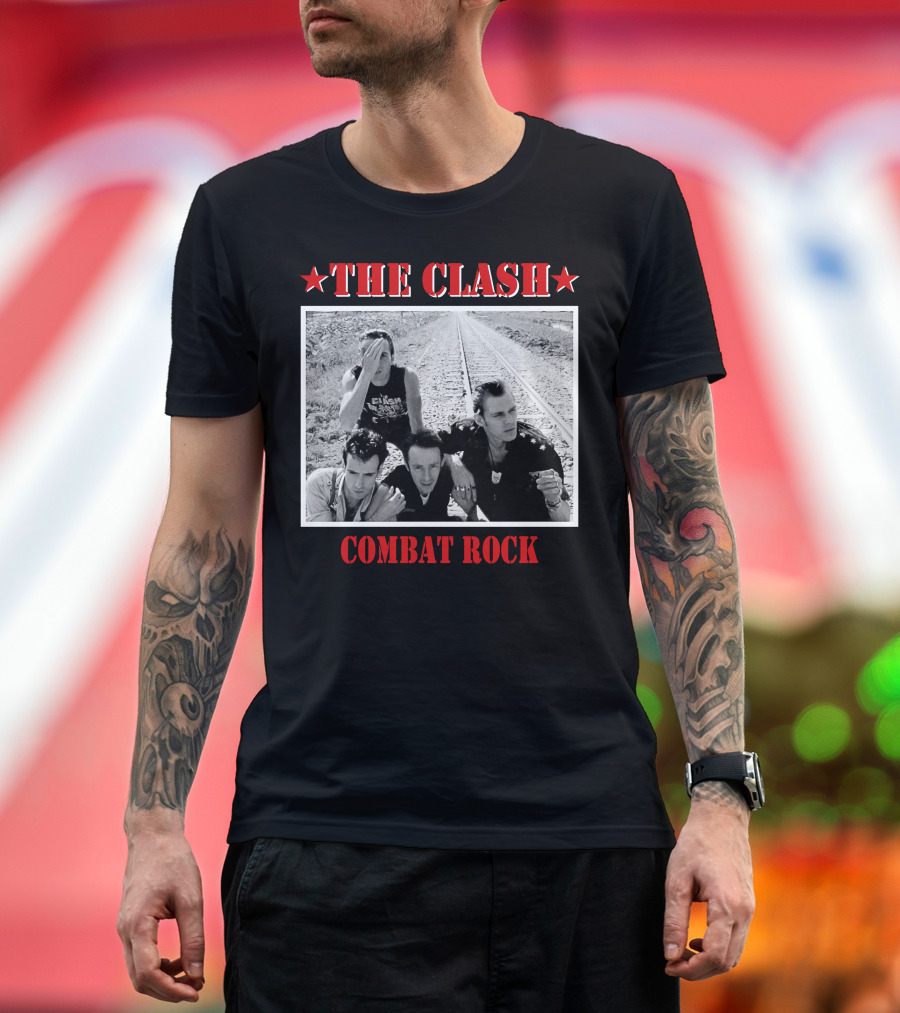 The Clash Combat Rock Album Cover Photo Stars T-Shirt