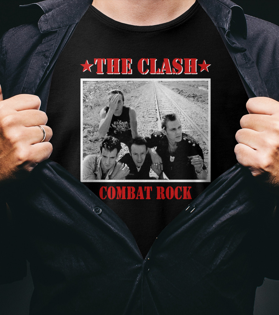 The Clash Combat Rock Album Cover Photo Stars T-Shirt