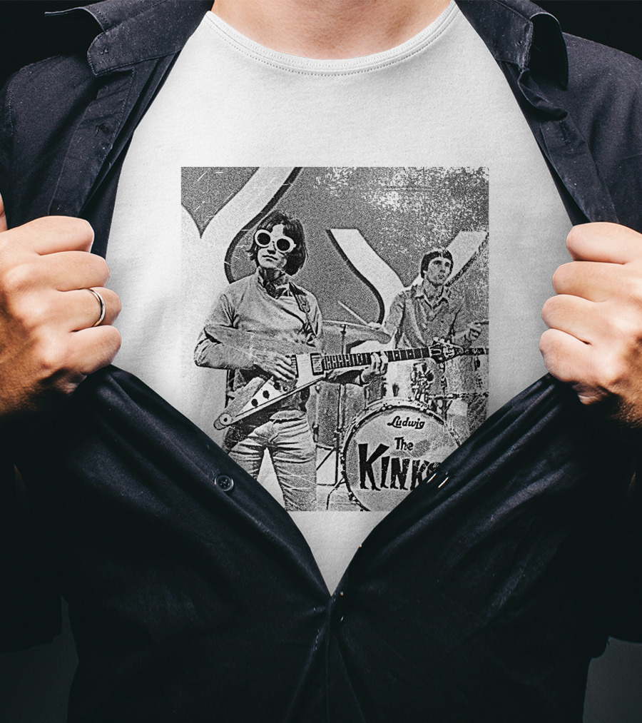 The Kinks Ludwig Music Performance Retro Style T-Shirt
