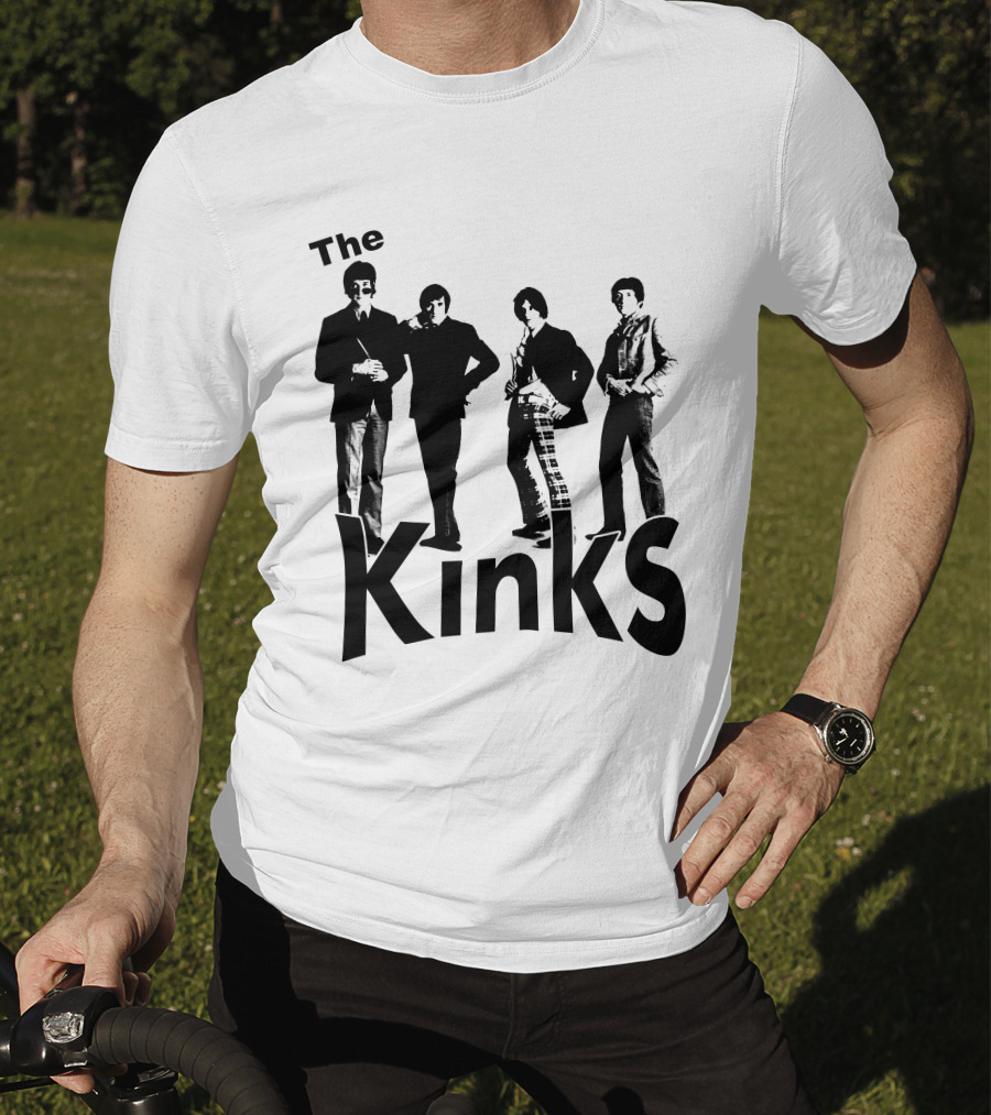 The Kinks Vintage Band Silhouette Classic Rock T-Shirt