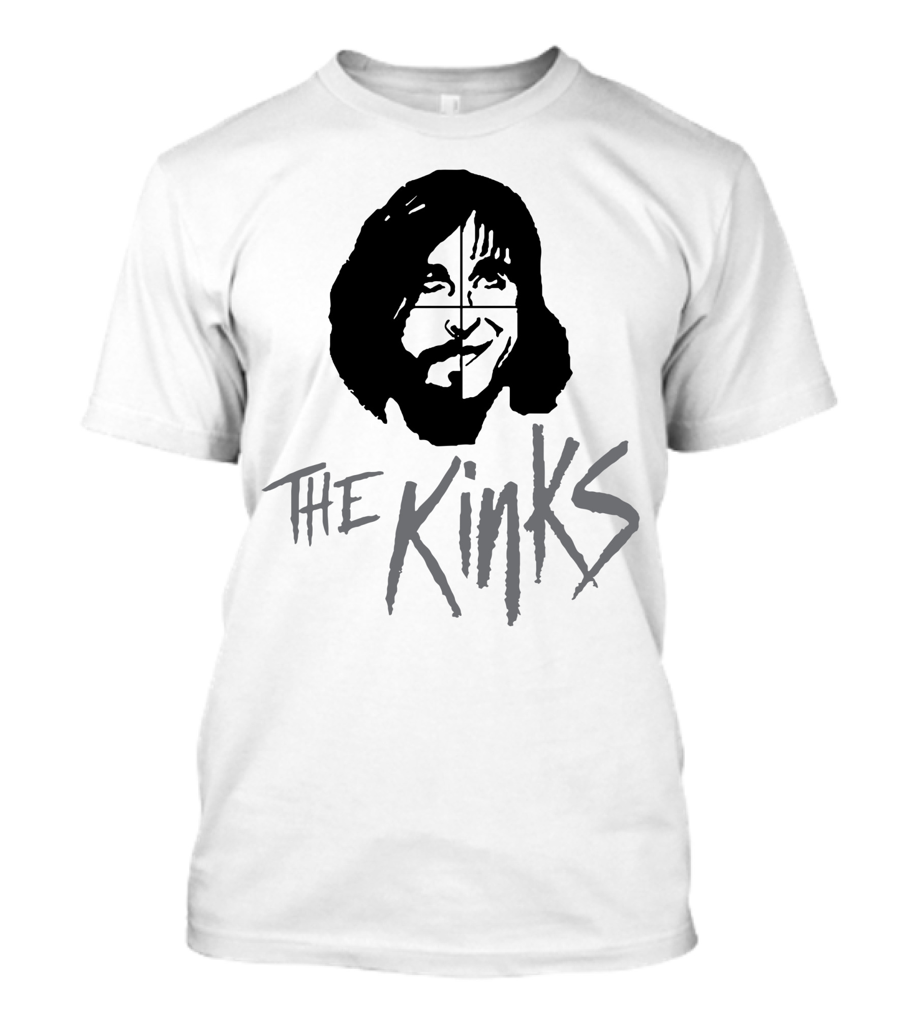 The Kinks Band Logo Face T-Shirt