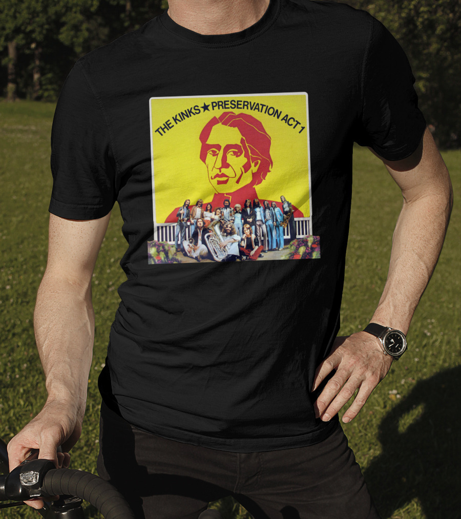The Kinks Preservation Act 1 Album Cover Art With Band Members T-Shirt
