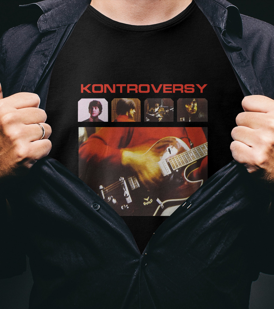 Kontroversy Guitar And Band T-Shirt