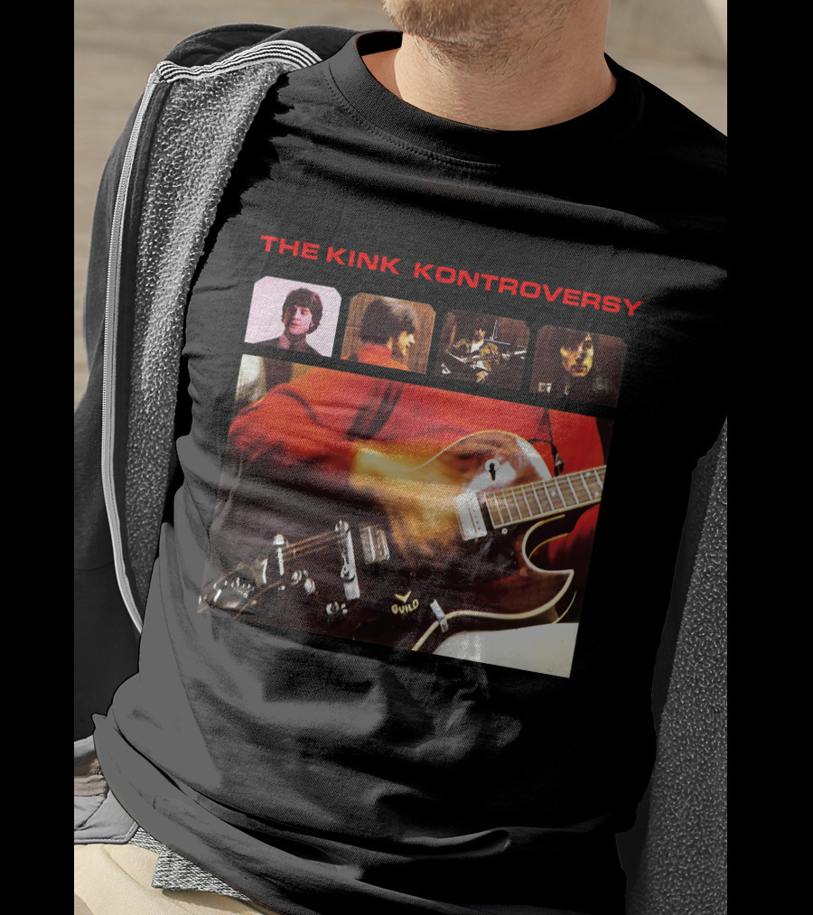 The Kinks The Kink Kontroversy Album Cover Guitar Montage T-Shirt