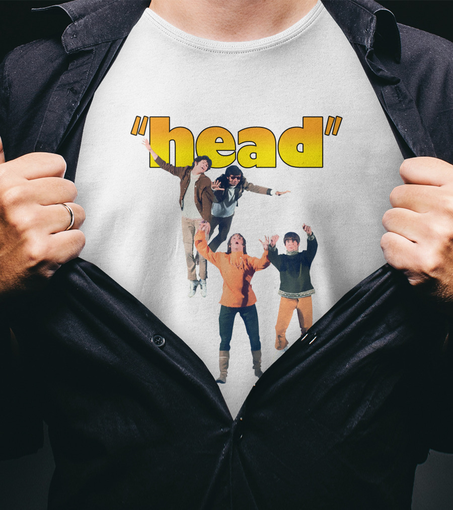Monkees Head Jumping Pose Retro Style T-Shirt
