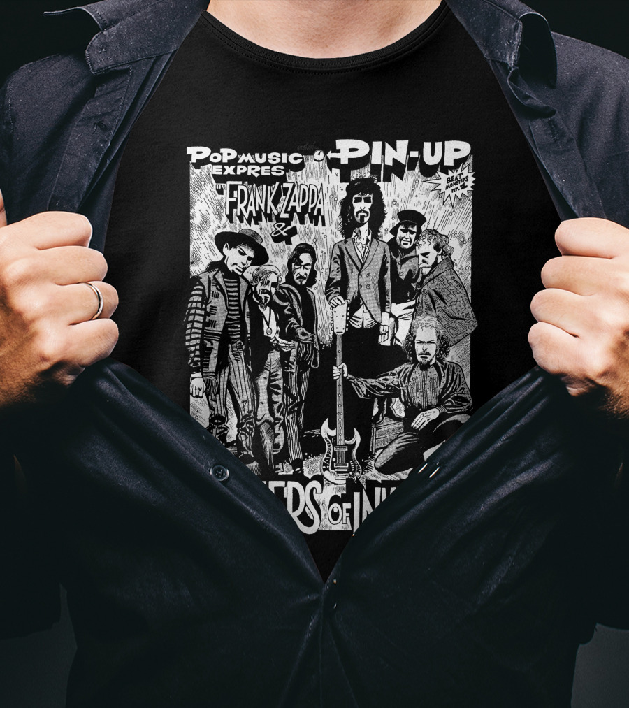 Pop Music Expres Pin-Up Frank Zappa Mothers Of Invention T-Shirt