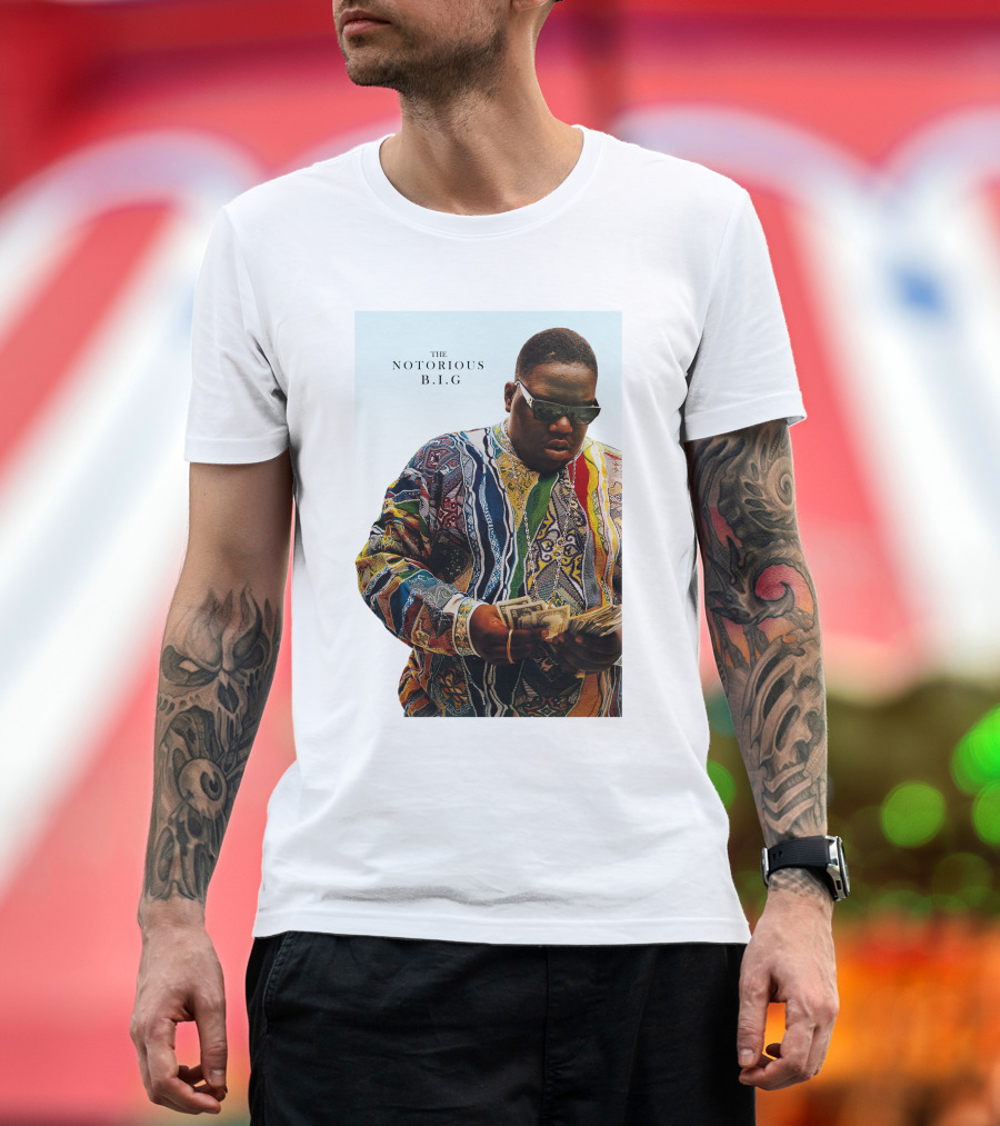 The Notorious B.i.g. Counting Money Colorful T-Shirt