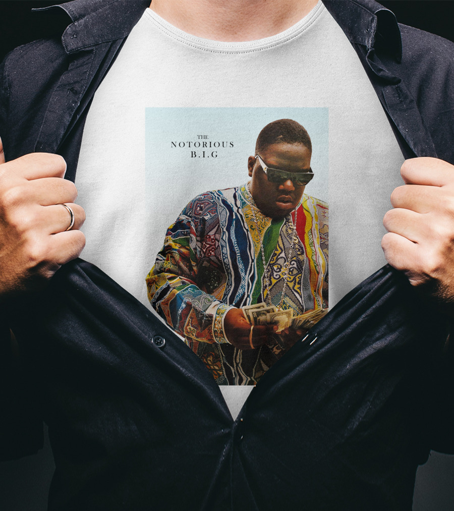 The Notorious B.i.g. Counting Money Colorful T-Shirt