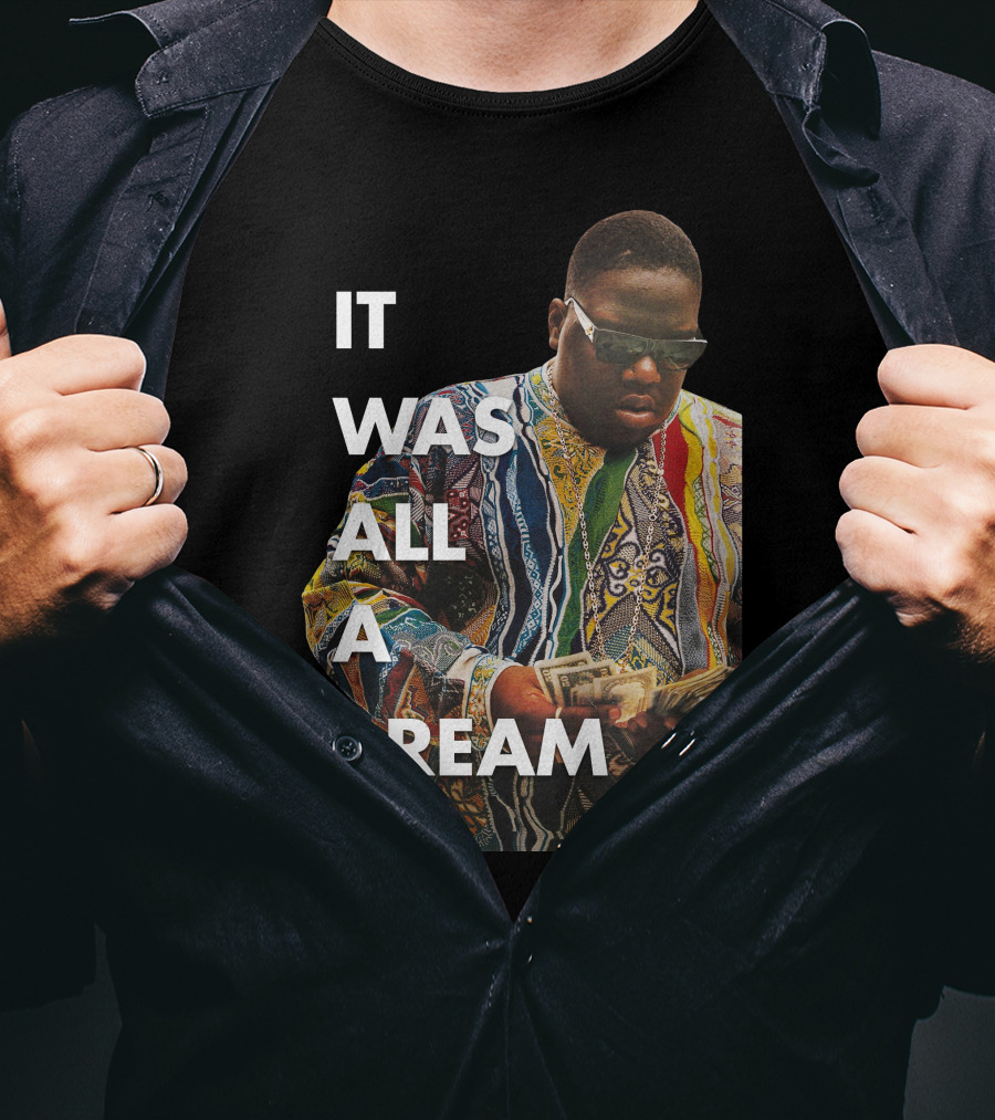 It Was All A Dream Coogi Sweater Money T-Shirt