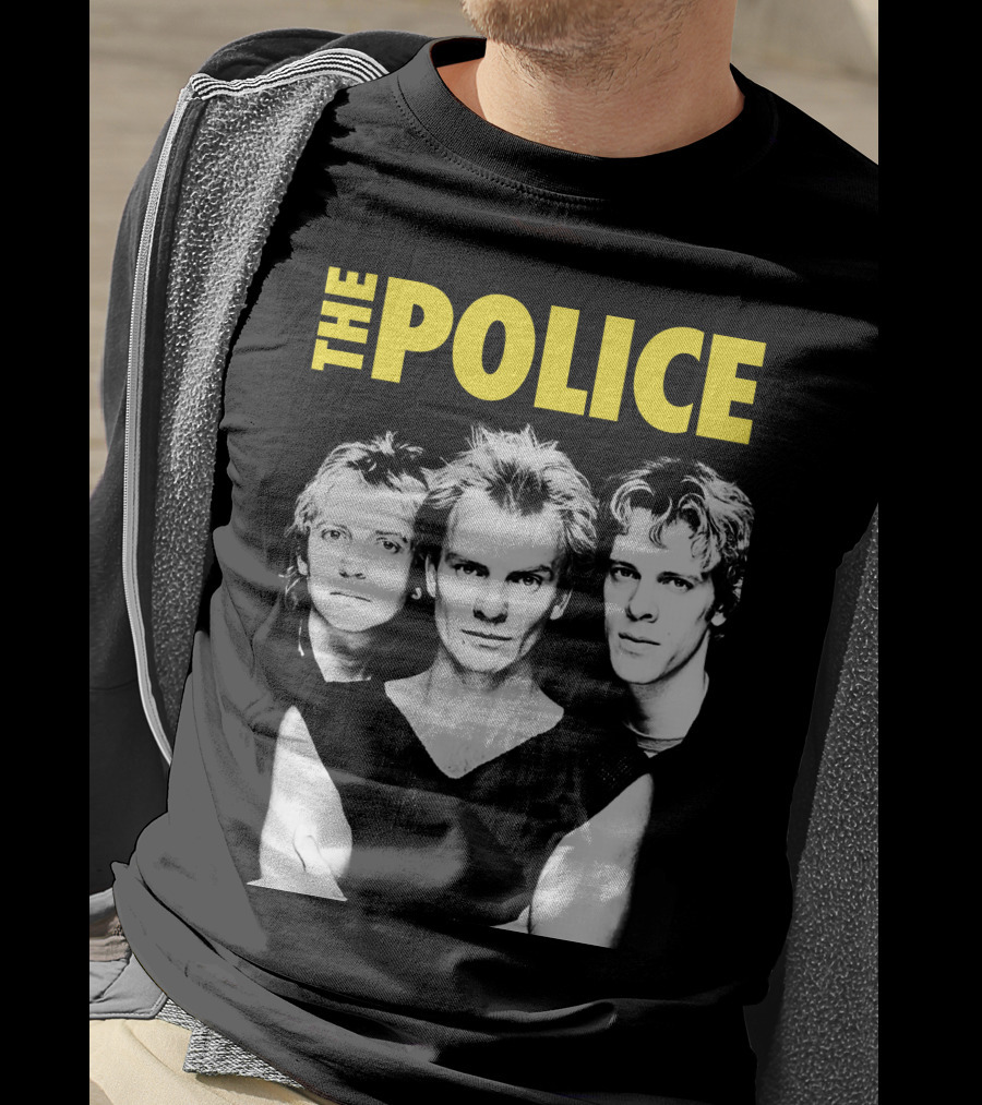 The Police Band Black And White T-Shirt