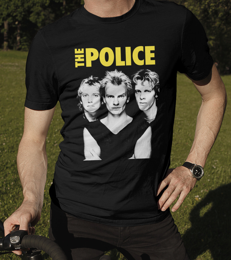 The Police Band Black And White T-Shirt