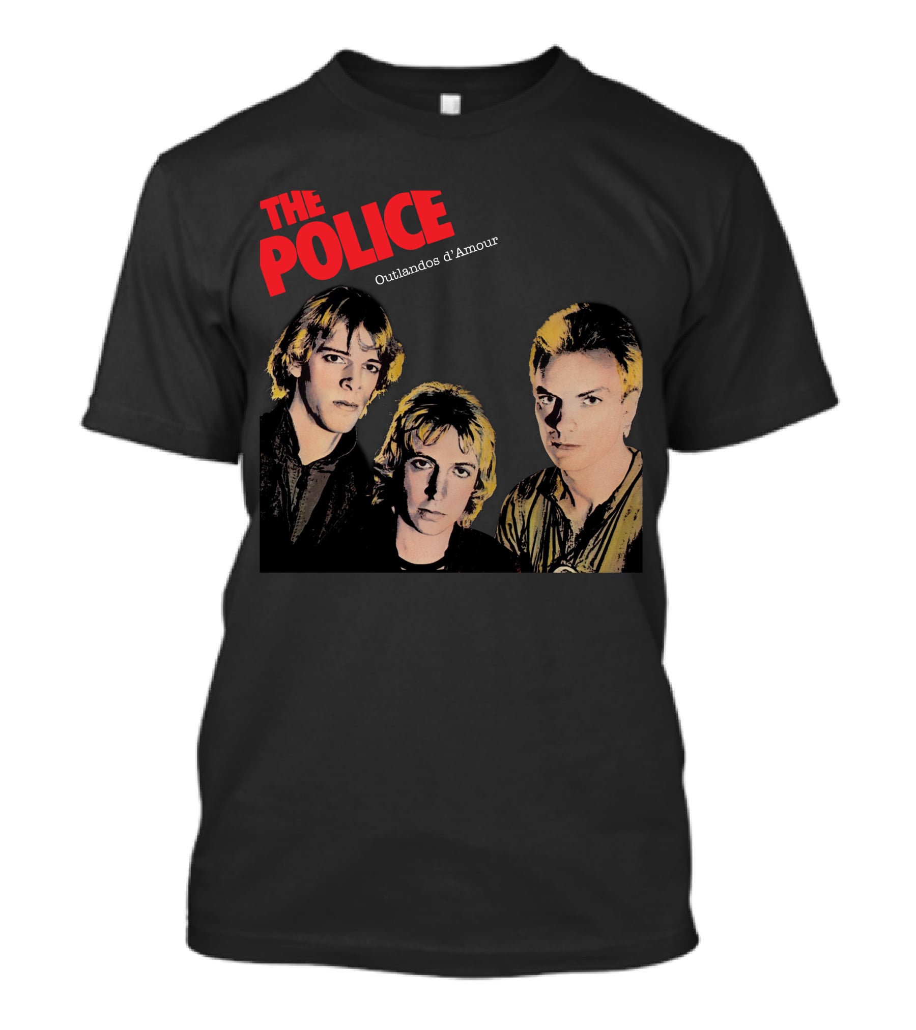 The Police Outlandos D'amour Album Cover Artwork T-Shirt