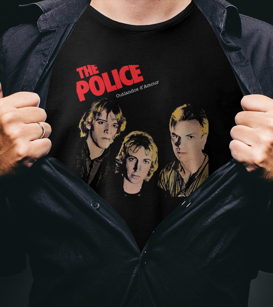 The Police Outlandos D'amour Album Cover Artwork T-Shirt