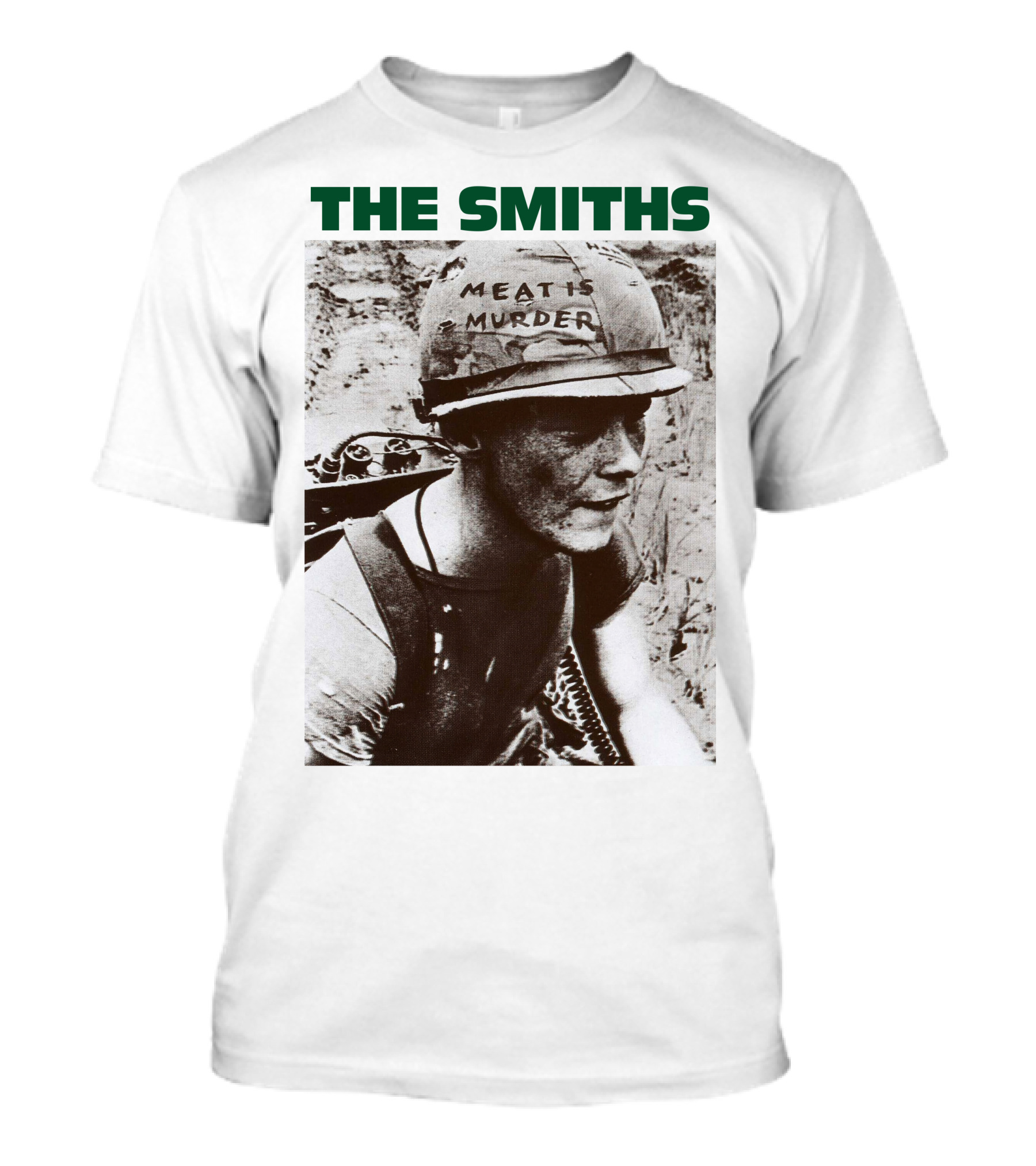The Smiths Meat Is Murder Vintage Soldier Helmet T-Shirt