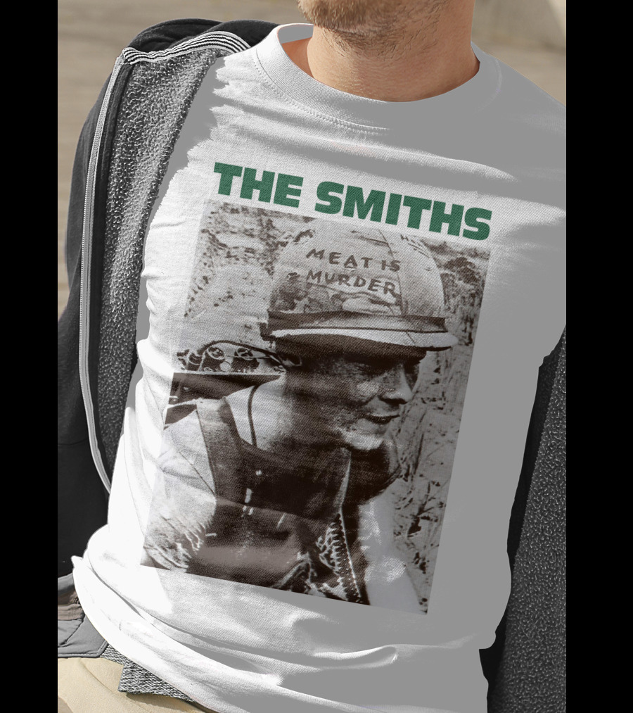 The Smiths Meat Is Murder Vintage Soldier Helmet T-Shirt