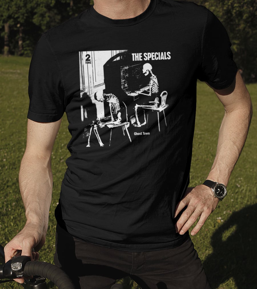 Tone The Specials Ghost Town Skeleton Piano T-Shirt
