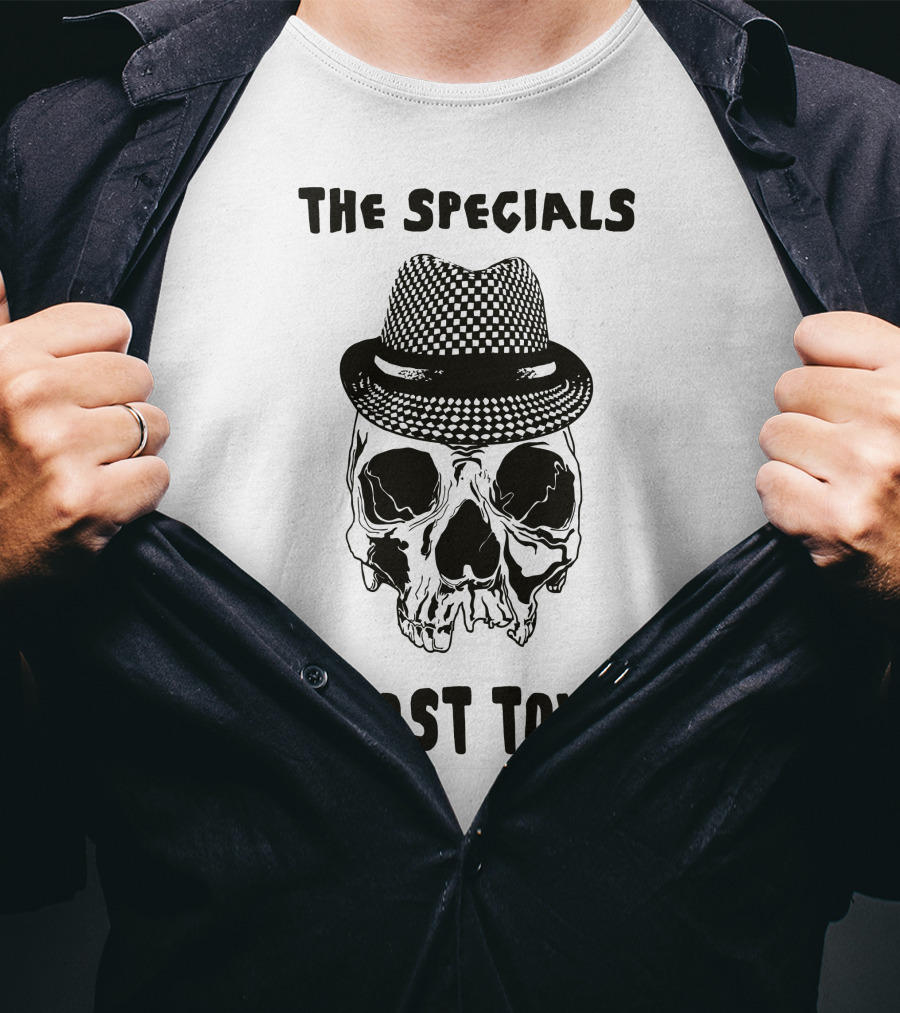 The Specials Ghost Town Skull Hat T-Shirt