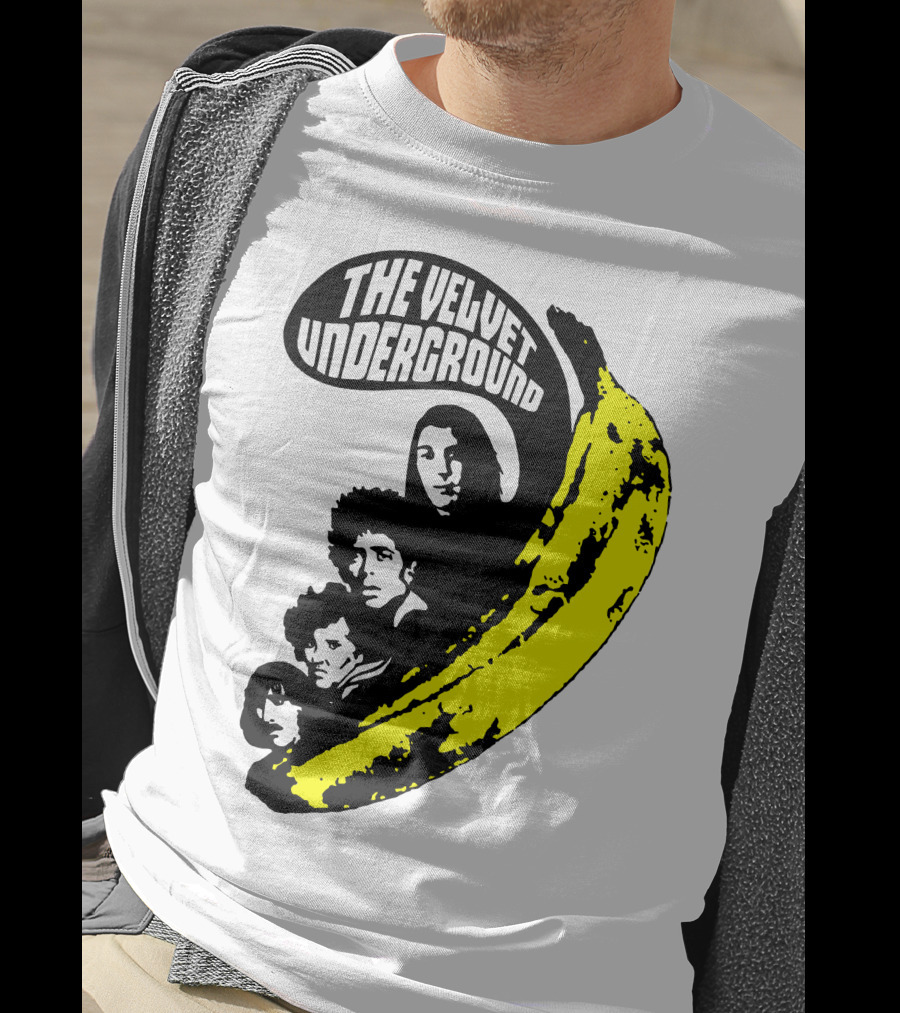 The Velvet Underground Iconic Banana Art Featuring Band Members T-Shirt