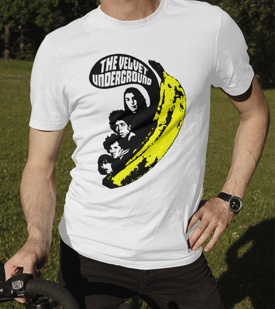 The Velvet Underground Iconic Banana Art Featuring Band Members T-Shirt
