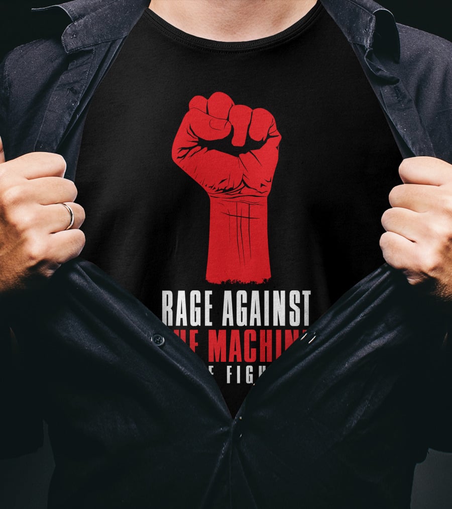 Rage Against The Machine Stage Fighters Fist T-Shirt