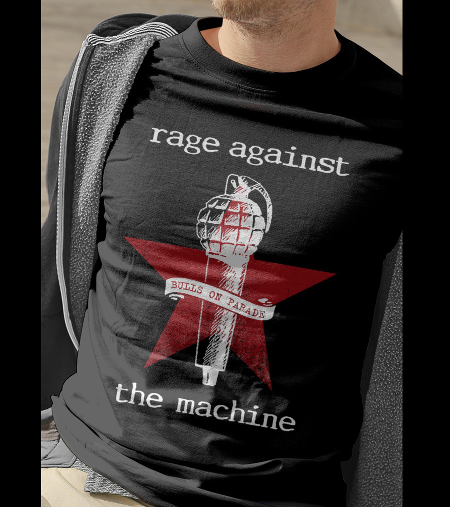 Rage Against The Machine Bulls On Parade Grenade Star T-Shirt