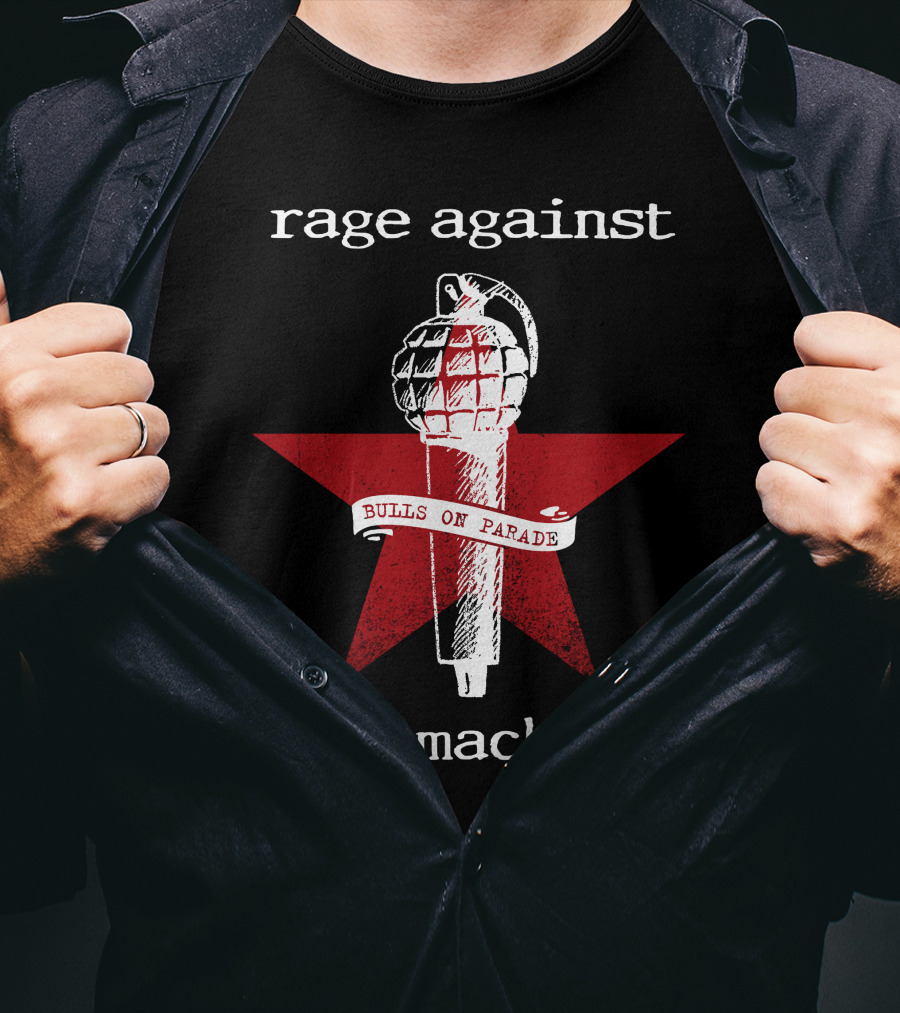 Rage Against The Machine Bulls On Parade Grenade Star T-Shirt