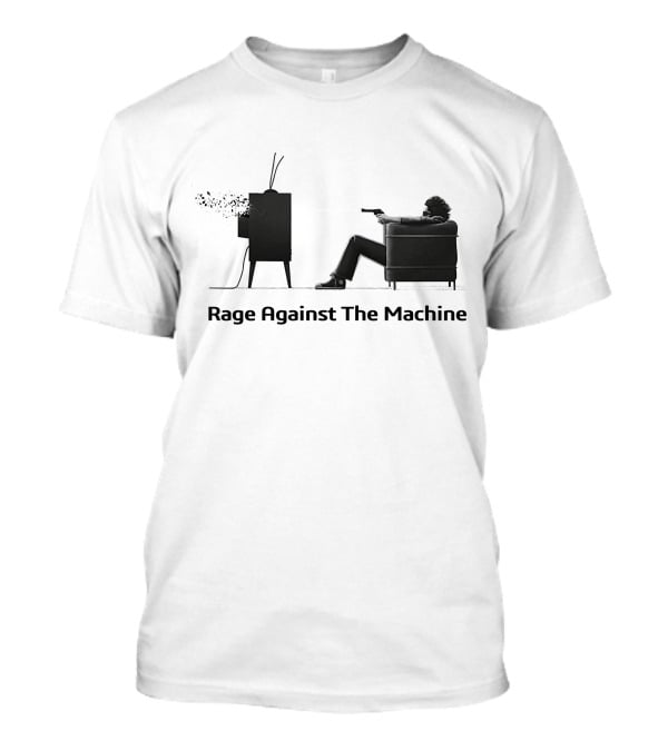 Rage Against The Machine Tv Explosion Reclining Figure T-Shirt